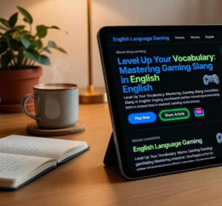 Dashboard view of the English Learning Hub game with multiple learning tracks and progress bars