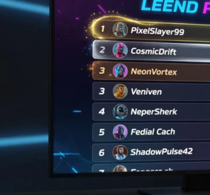 Leaderboard view showing ranked learners competing for top rewards